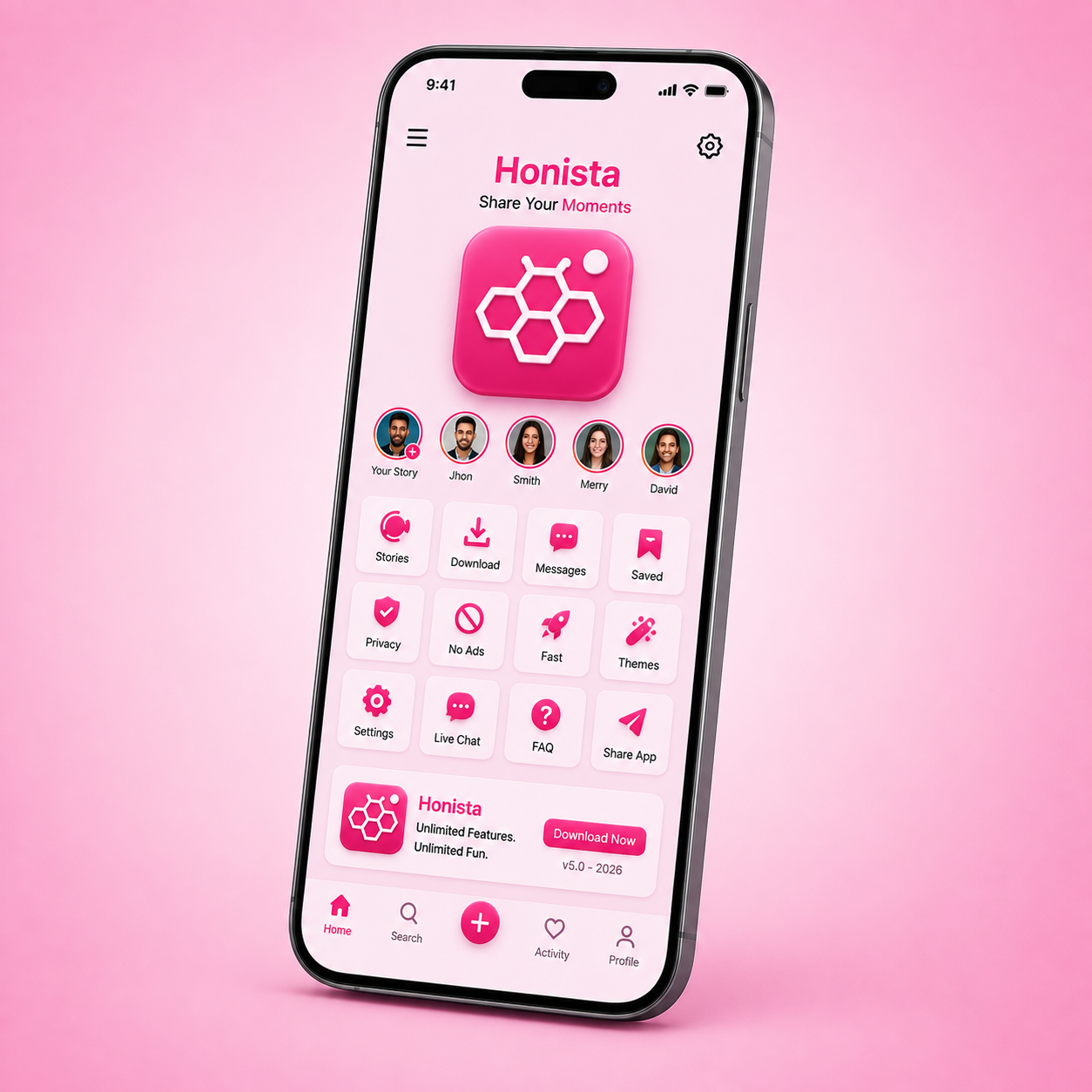 Honista APK — modified Instagram experience