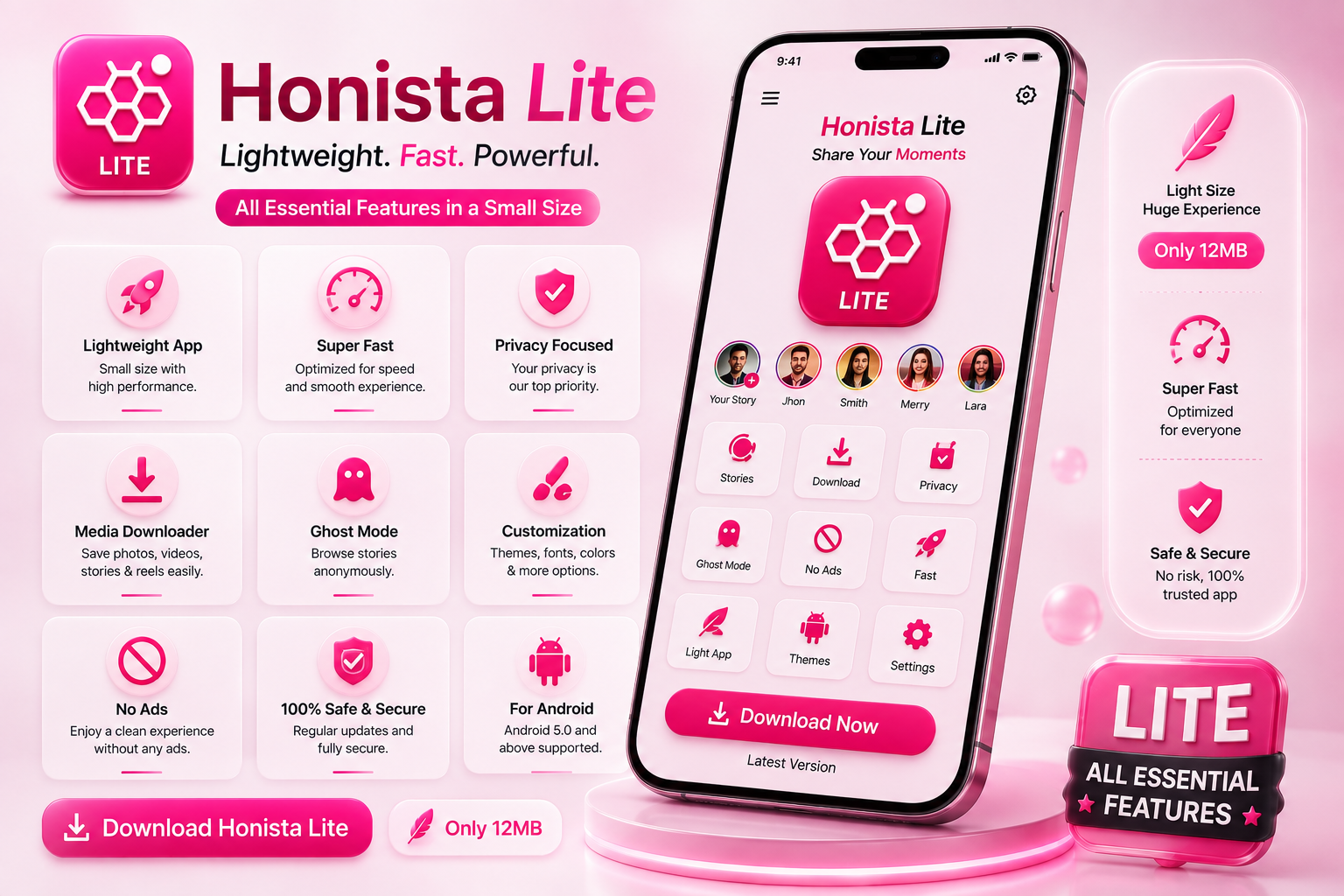 Honista Lite features overview